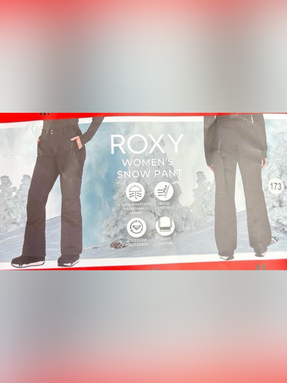 NWOT Roxy Women's Snow Pants DryFlight Technology Ski Pants Waterproof Black L
